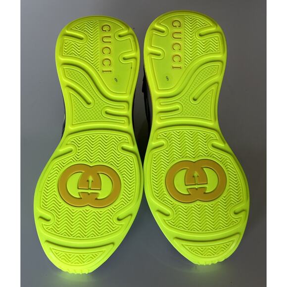 Gucci Ultrapace R Sneakers In Black and Green 6.5 US (Gucci 6) 620337 IT NIB main image 8